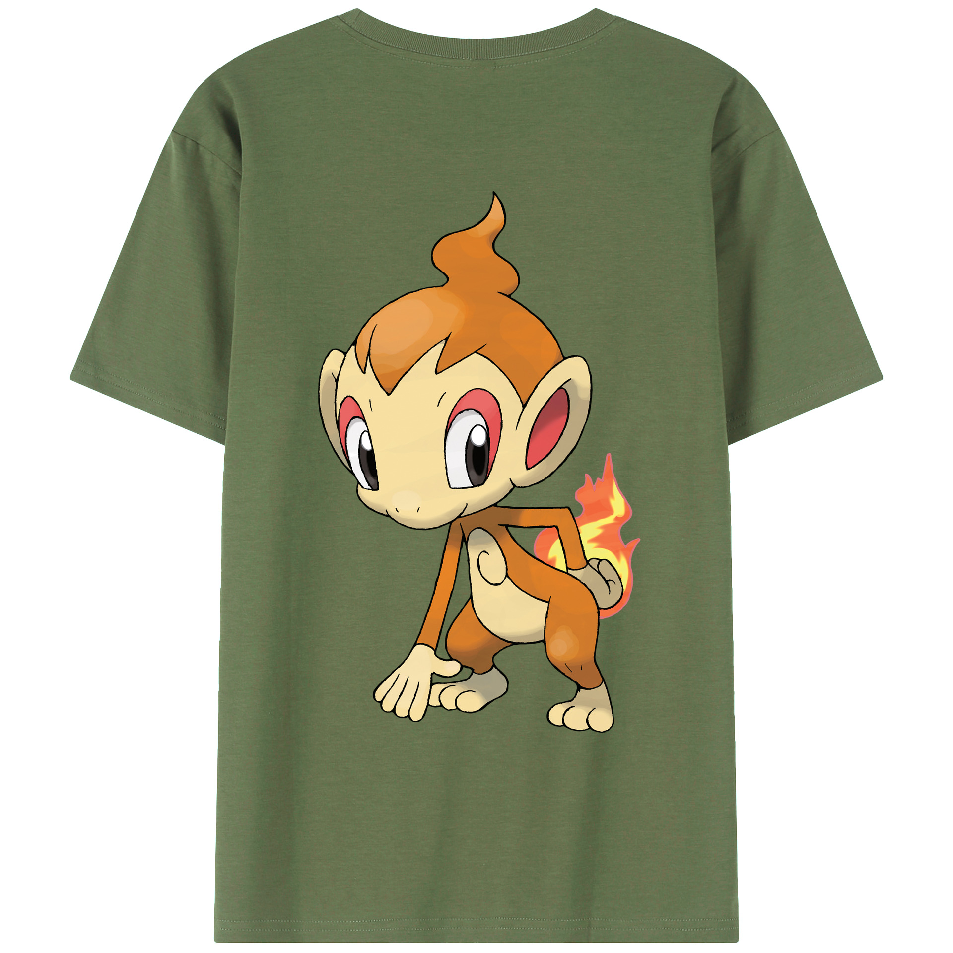 （画像用） ポケットモンスター Pokémon 綿100％ メンズ半袖Tシャツ（バックプリント） 通気性